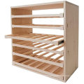 Minghou Wholesale 36 bottle sliding wood trays pine wood wine rack